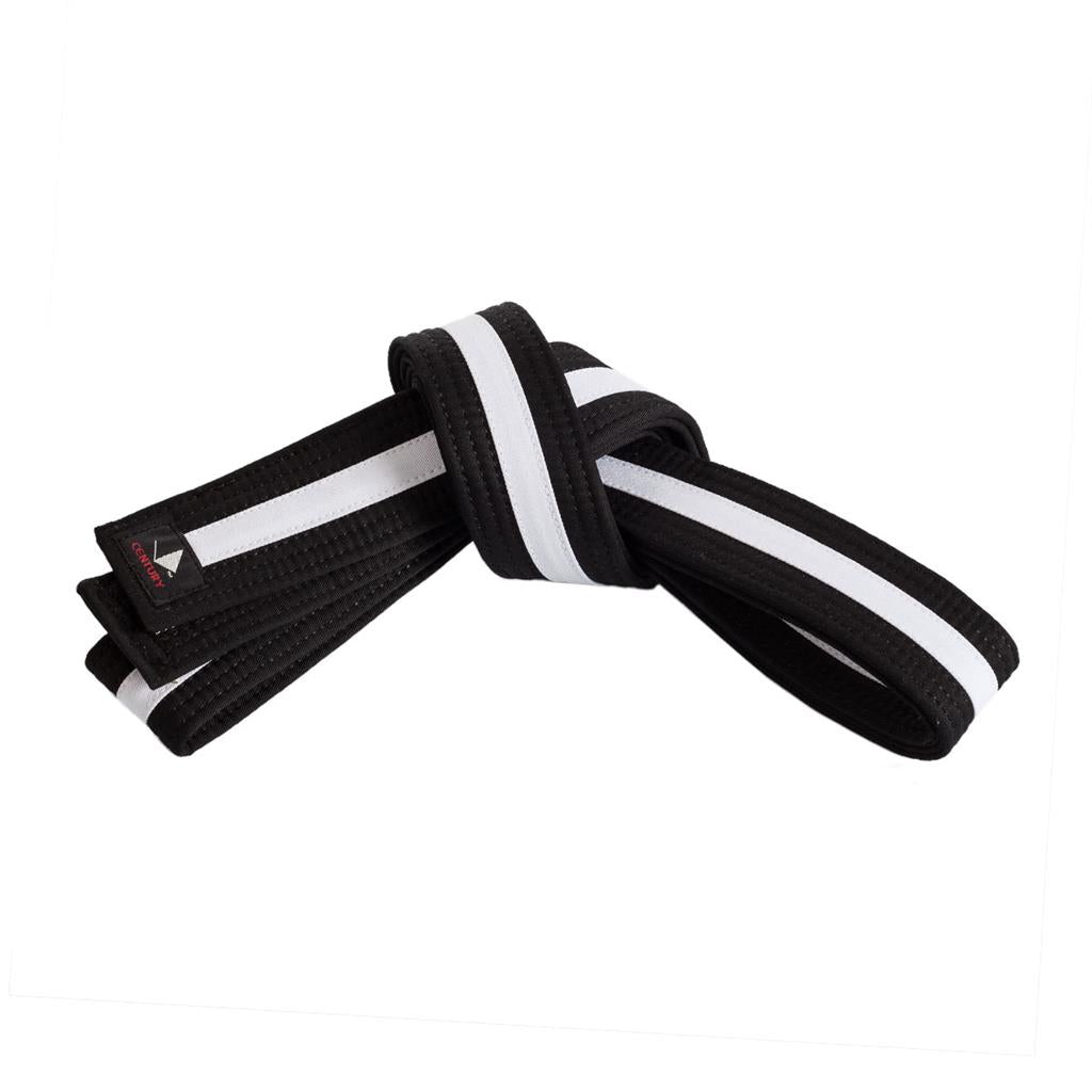 Double Wrap Deluxe Striped Black Belt