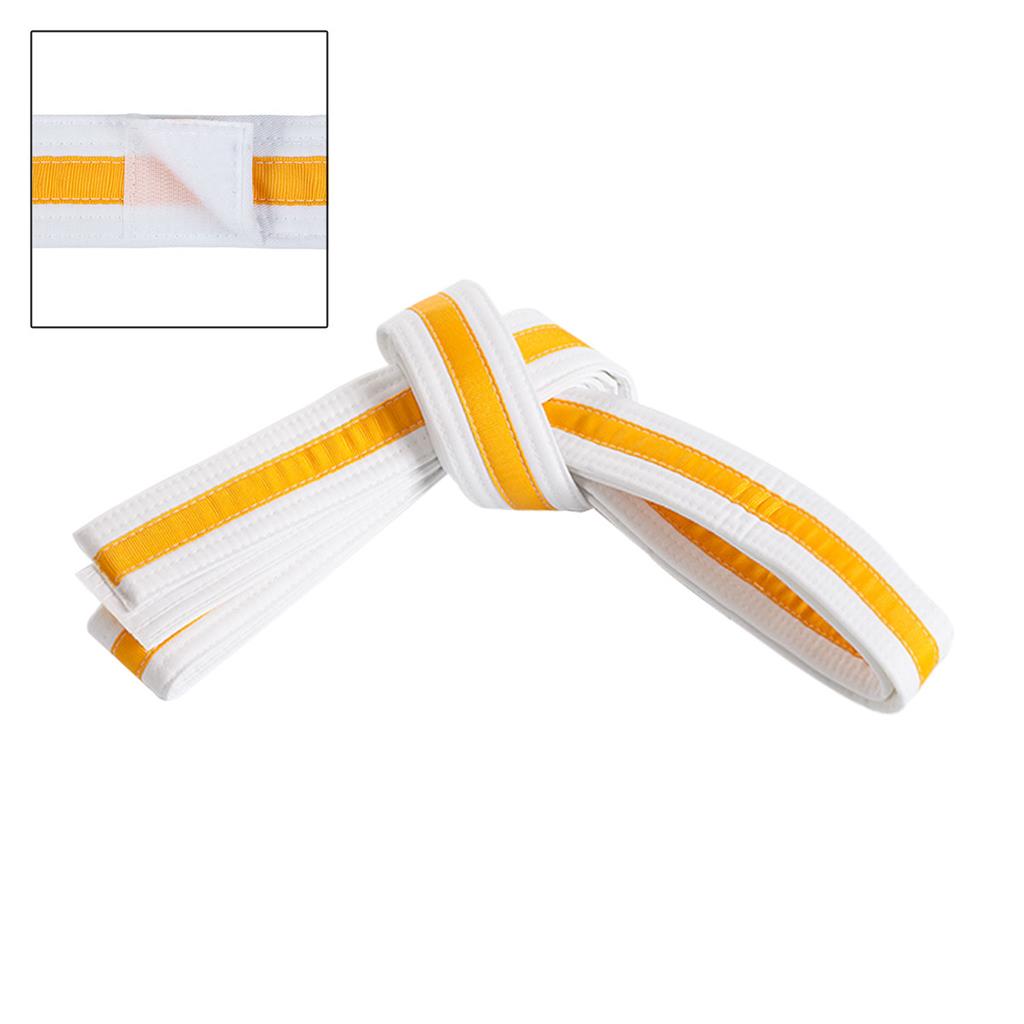 Adjustable Striped White Belt