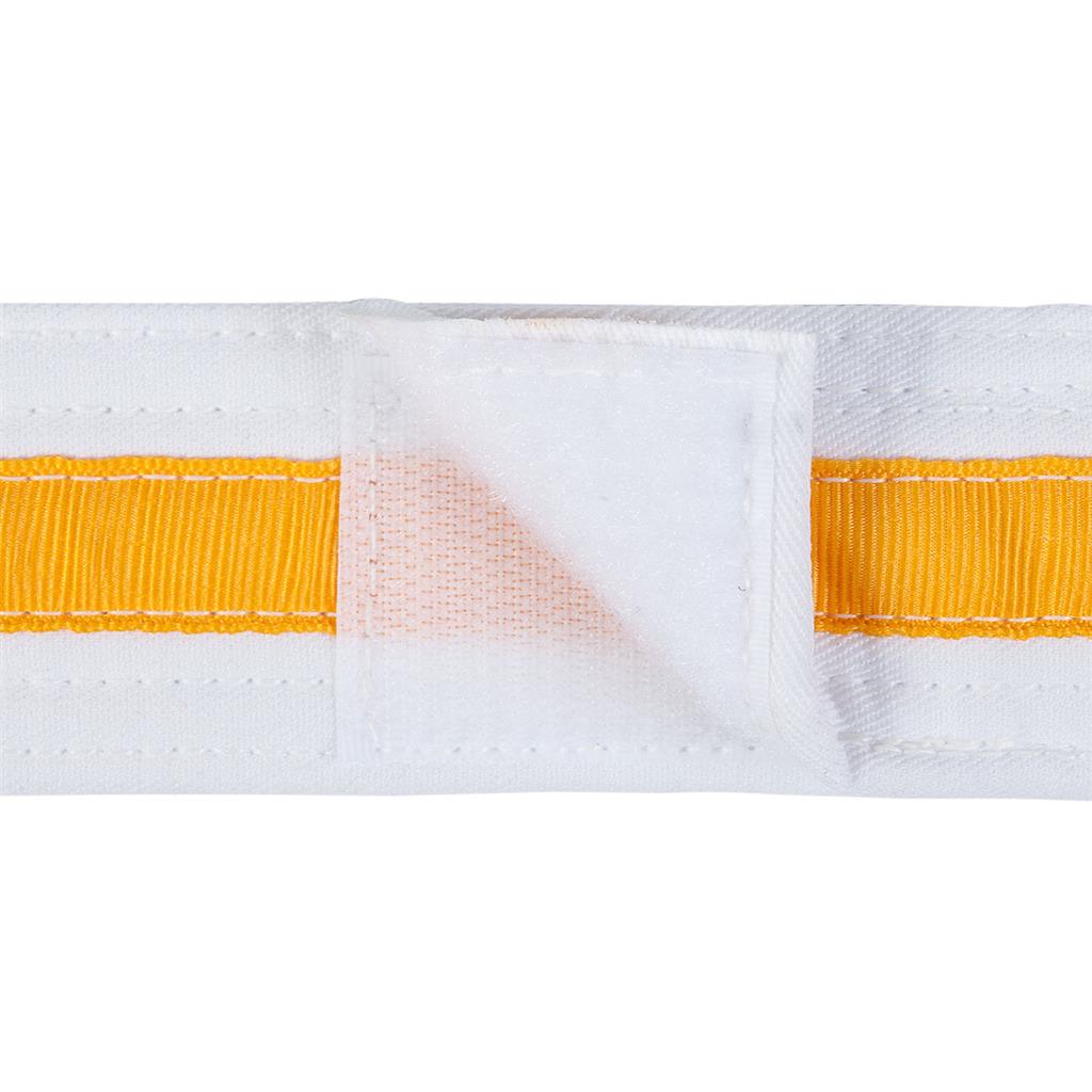 Adjustable Striped White Belt