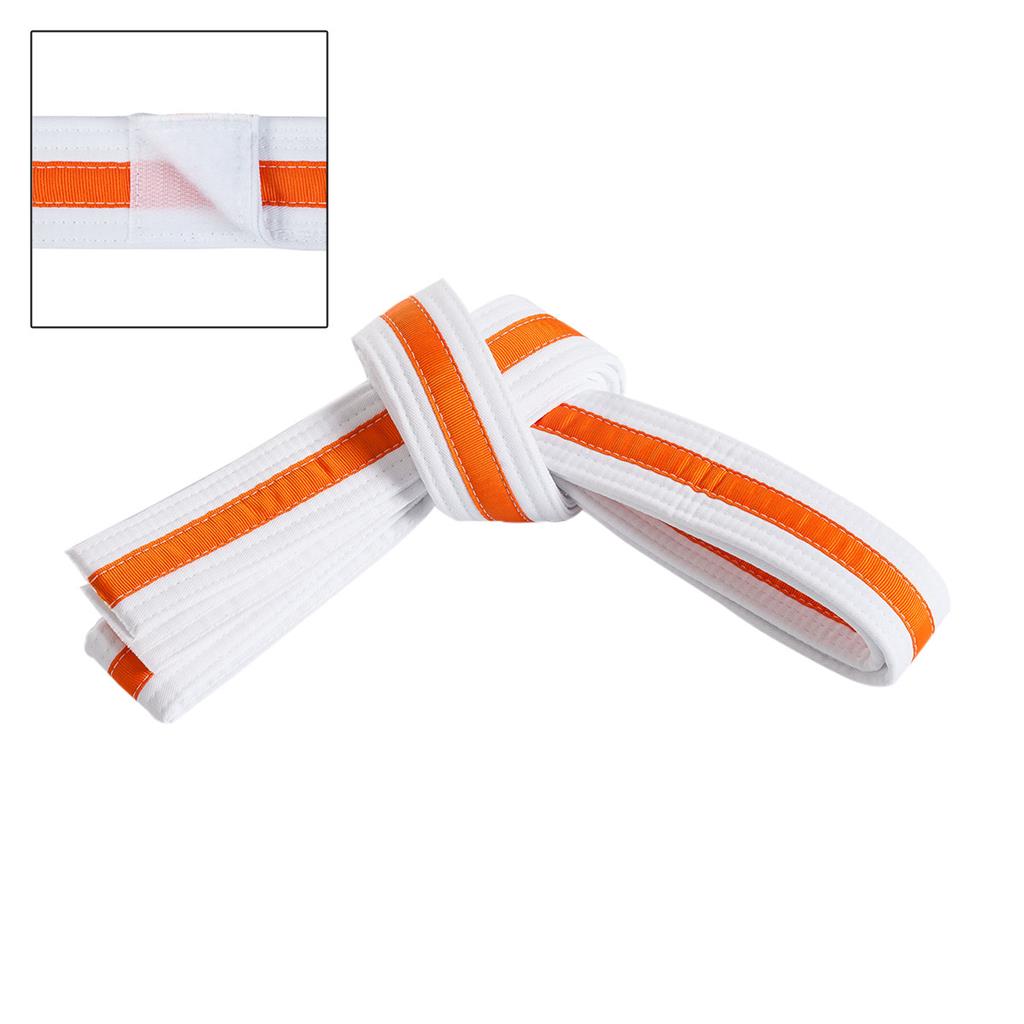 Adjustable Striped White Belt