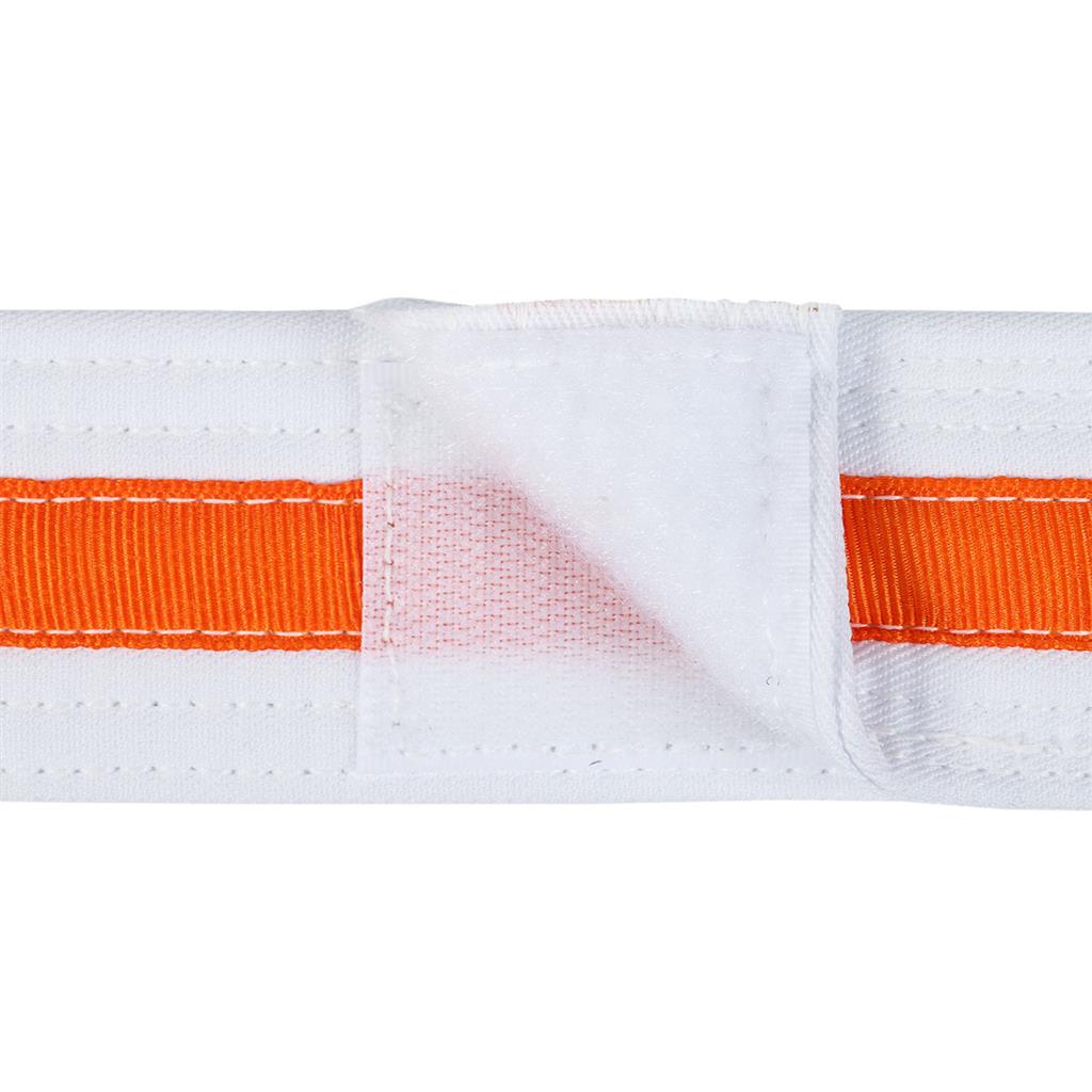 Adjustable Striped White Belt