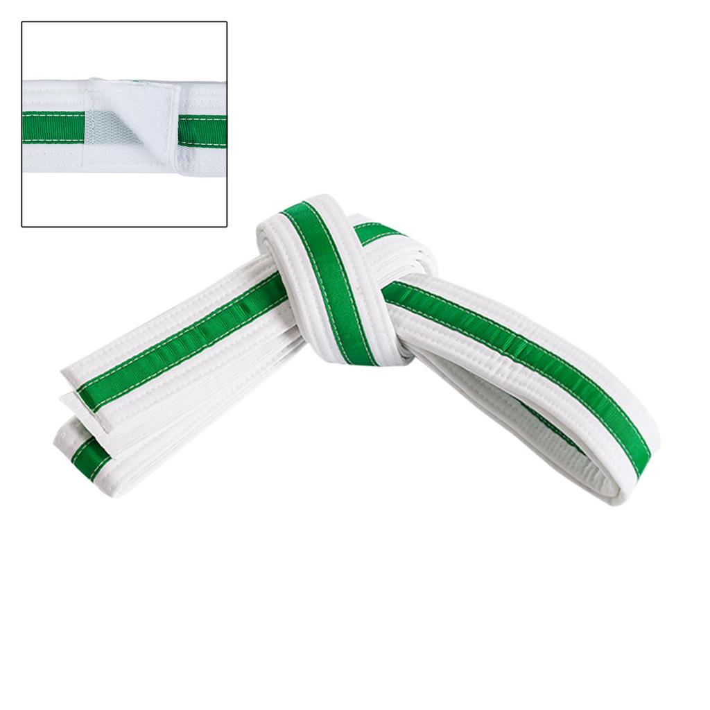 Adjustable Striped White Belt