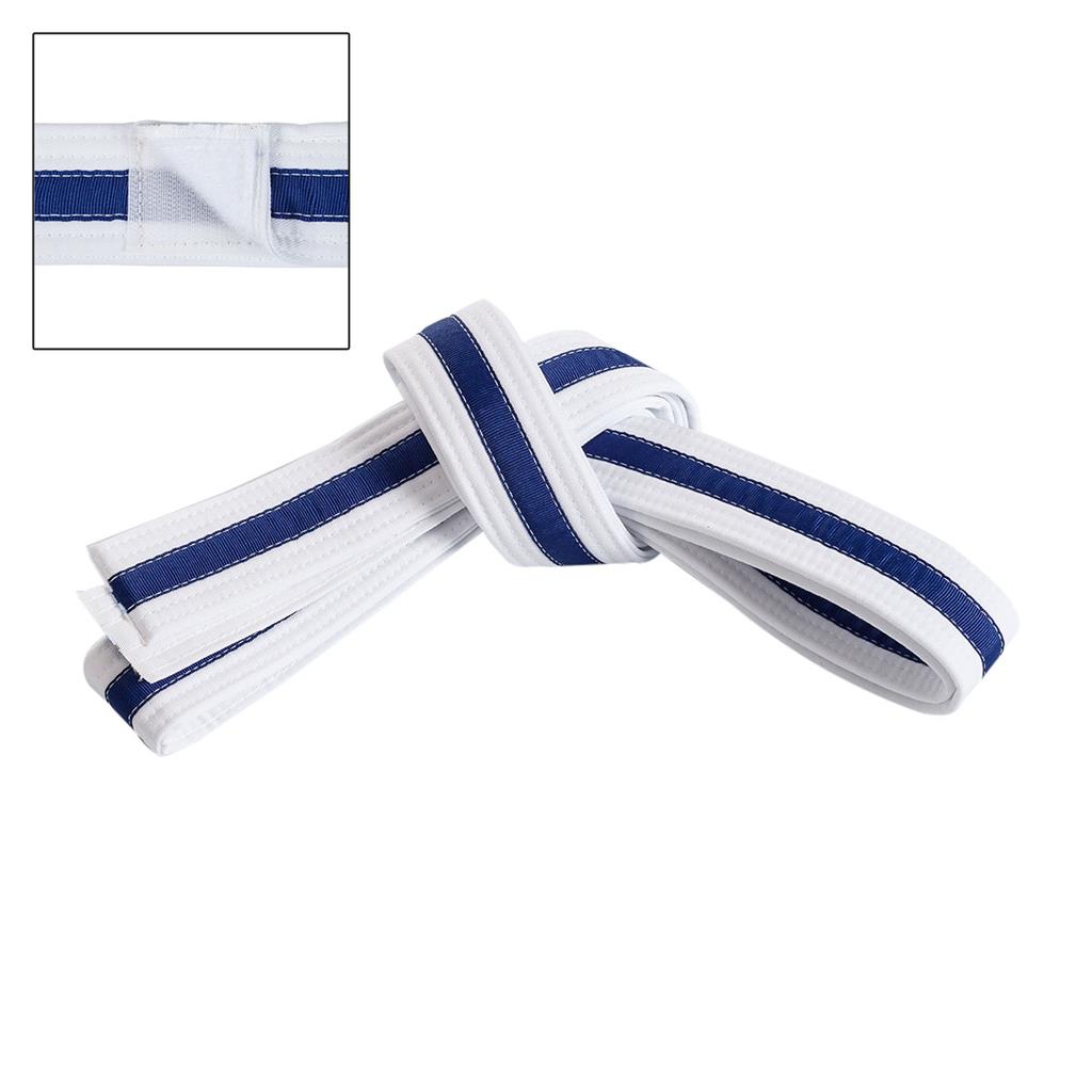 Adjustable Striped White Belt