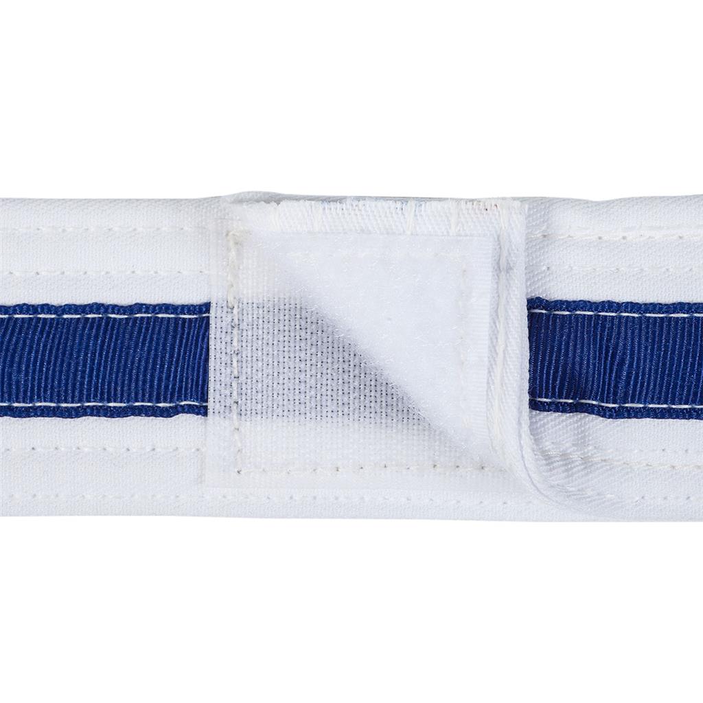 Adjustable Striped White Belt