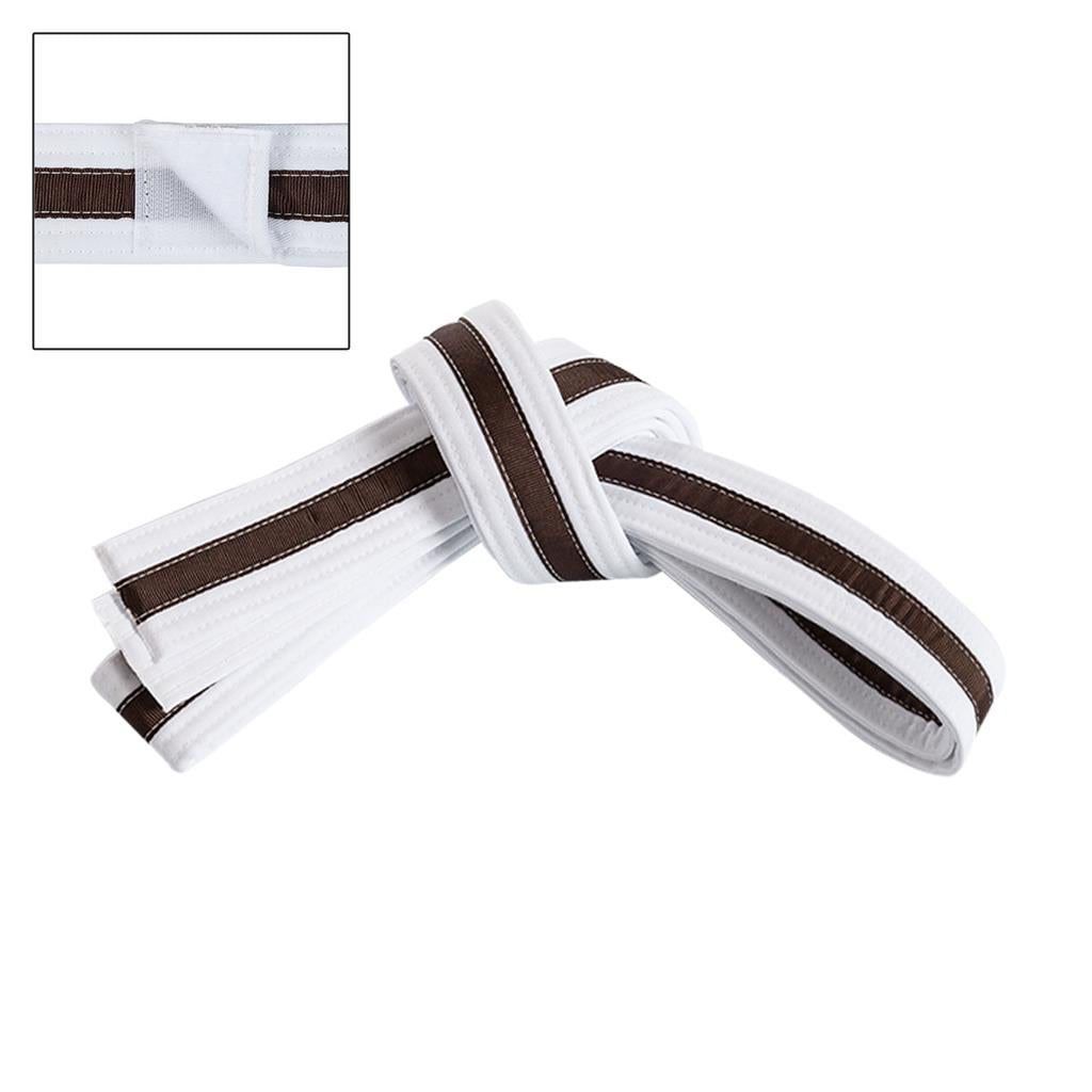 Adjustable Striped White Belt