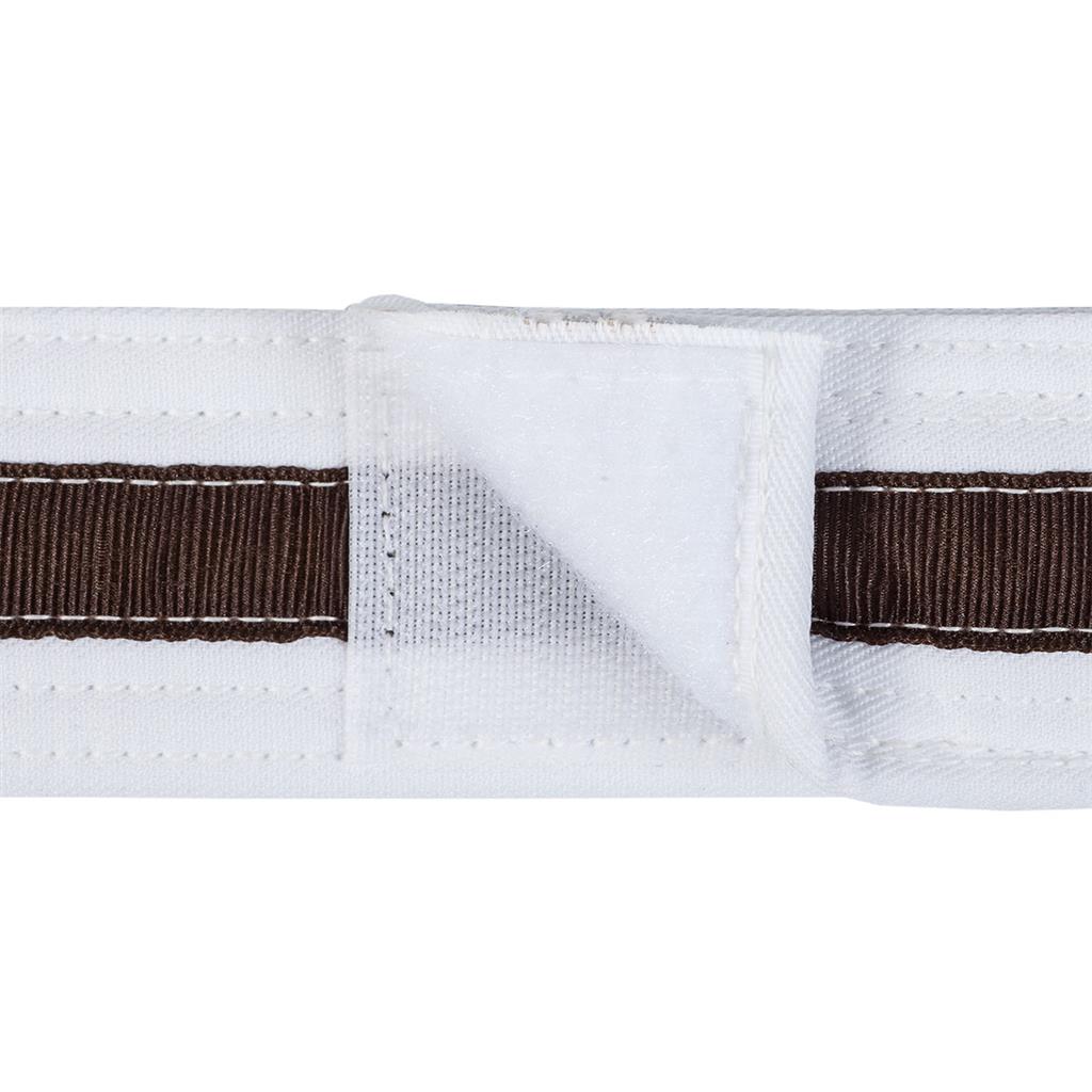 Adjustable Striped White Belt