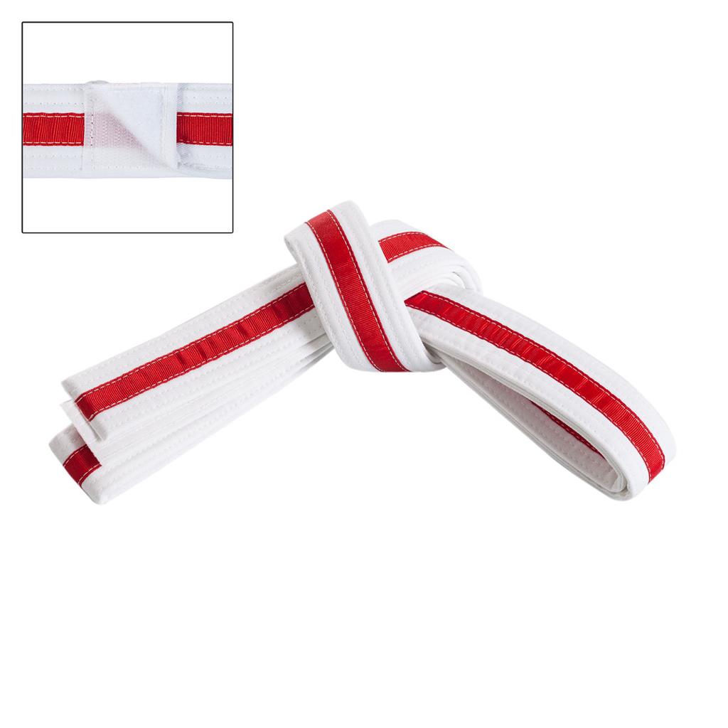 Adjustable Striped White Belt