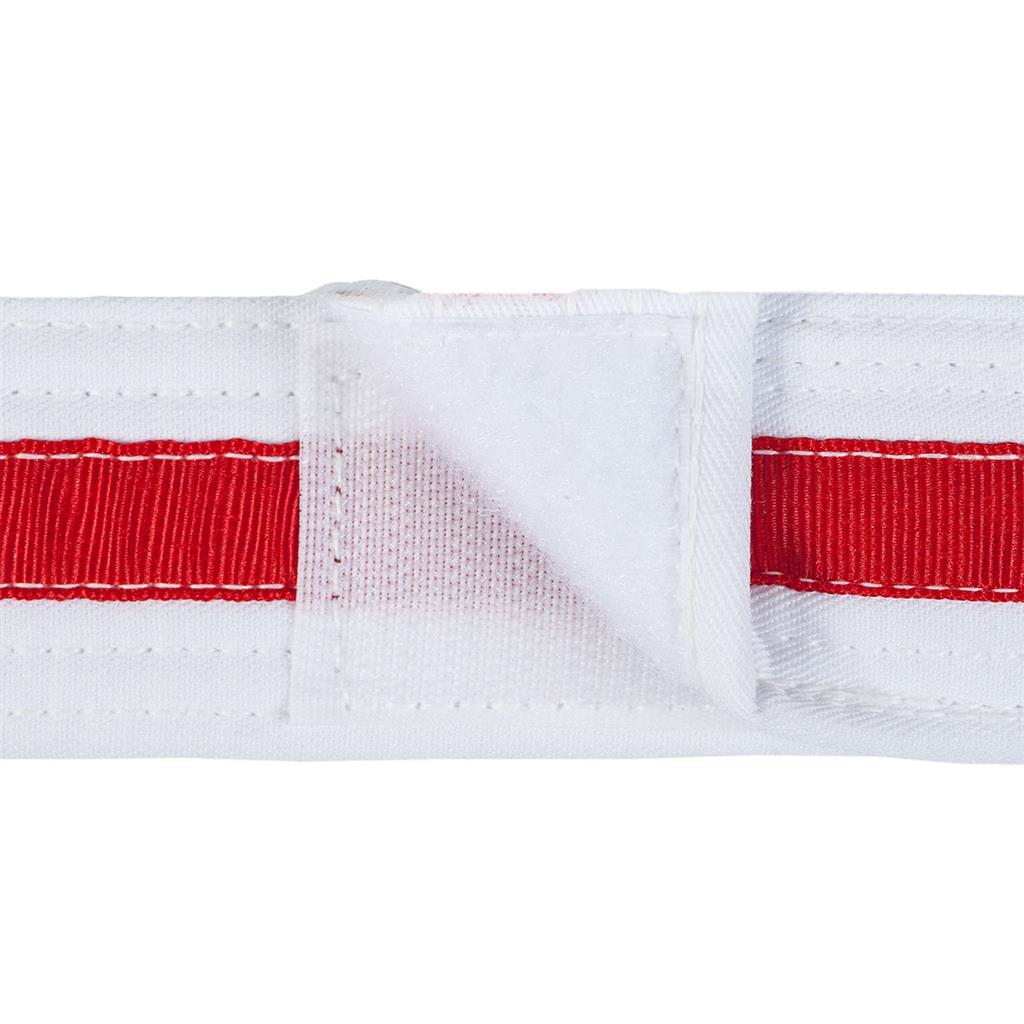 Adjustable Striped White Belt