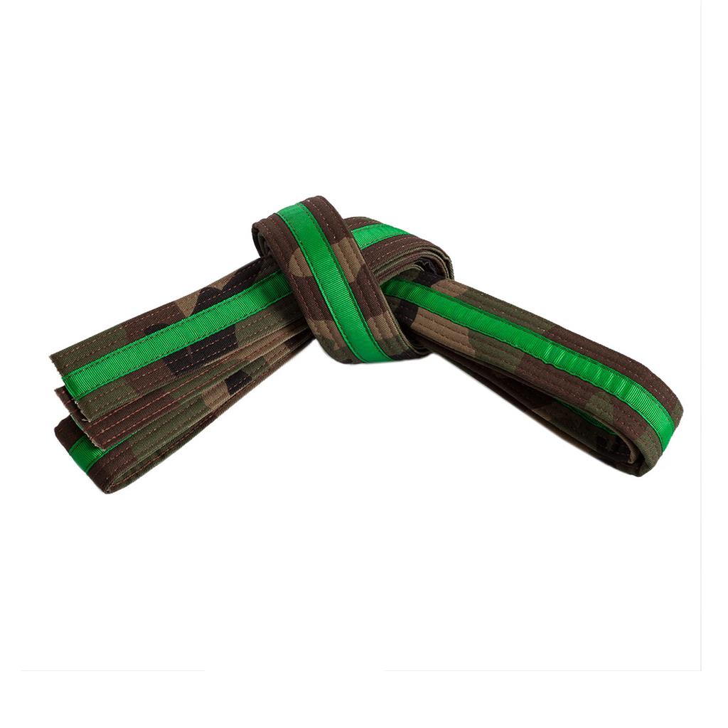 Double Wrap Striped Camo Belt