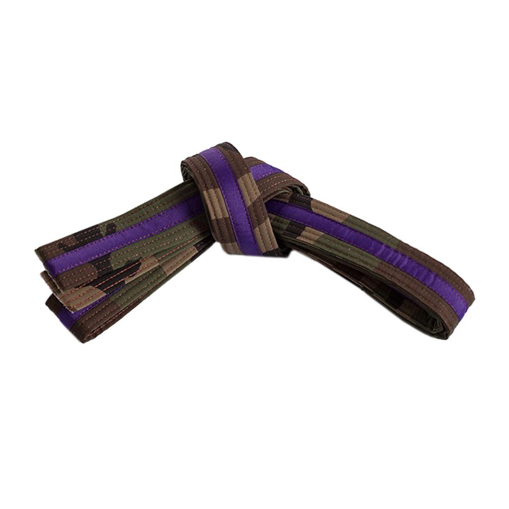 Double Wrap Striped Camo Belt