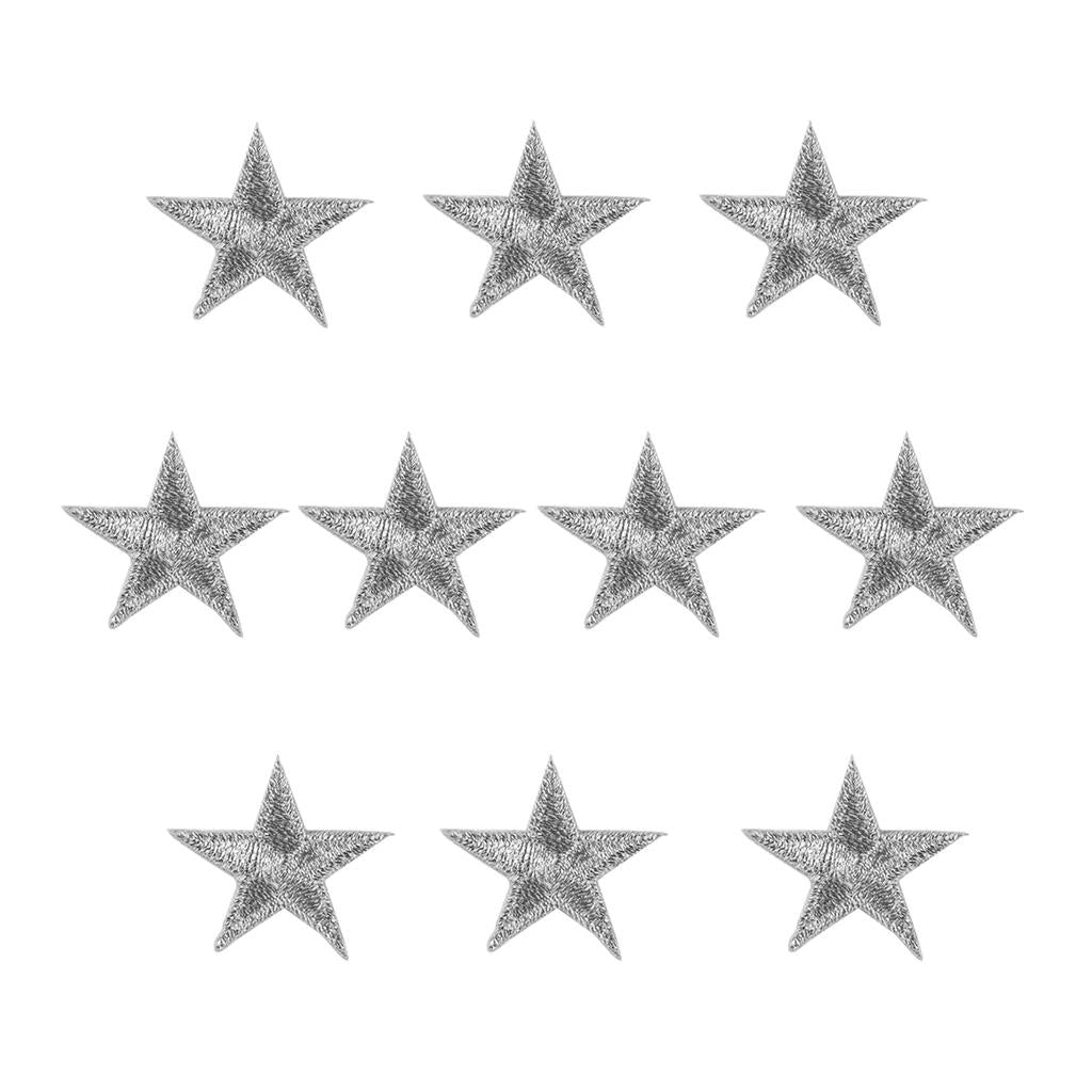 Iron-On Star Patches - 10 Pack