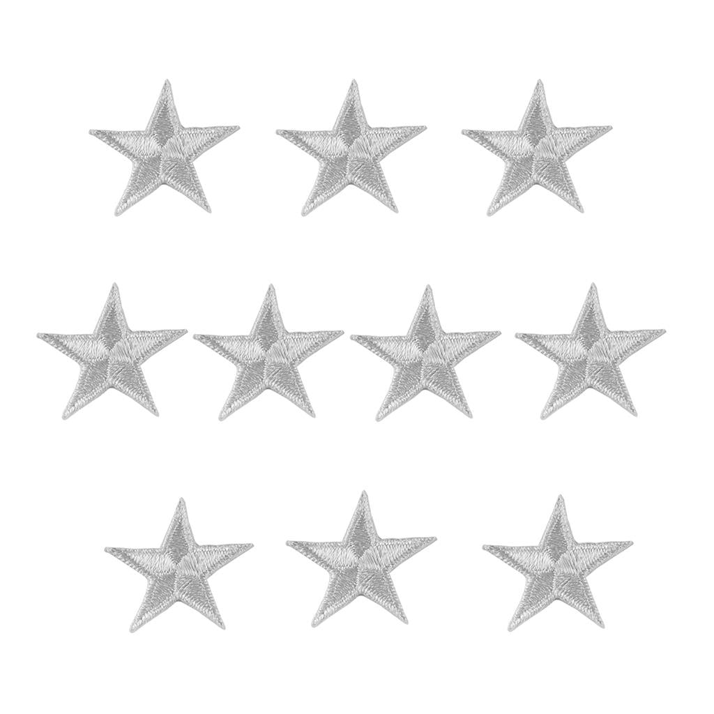Iron-On Star Patches - 10 Pack