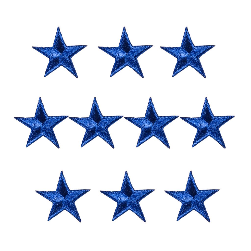 Iron-On Star Patches - 10 Pack