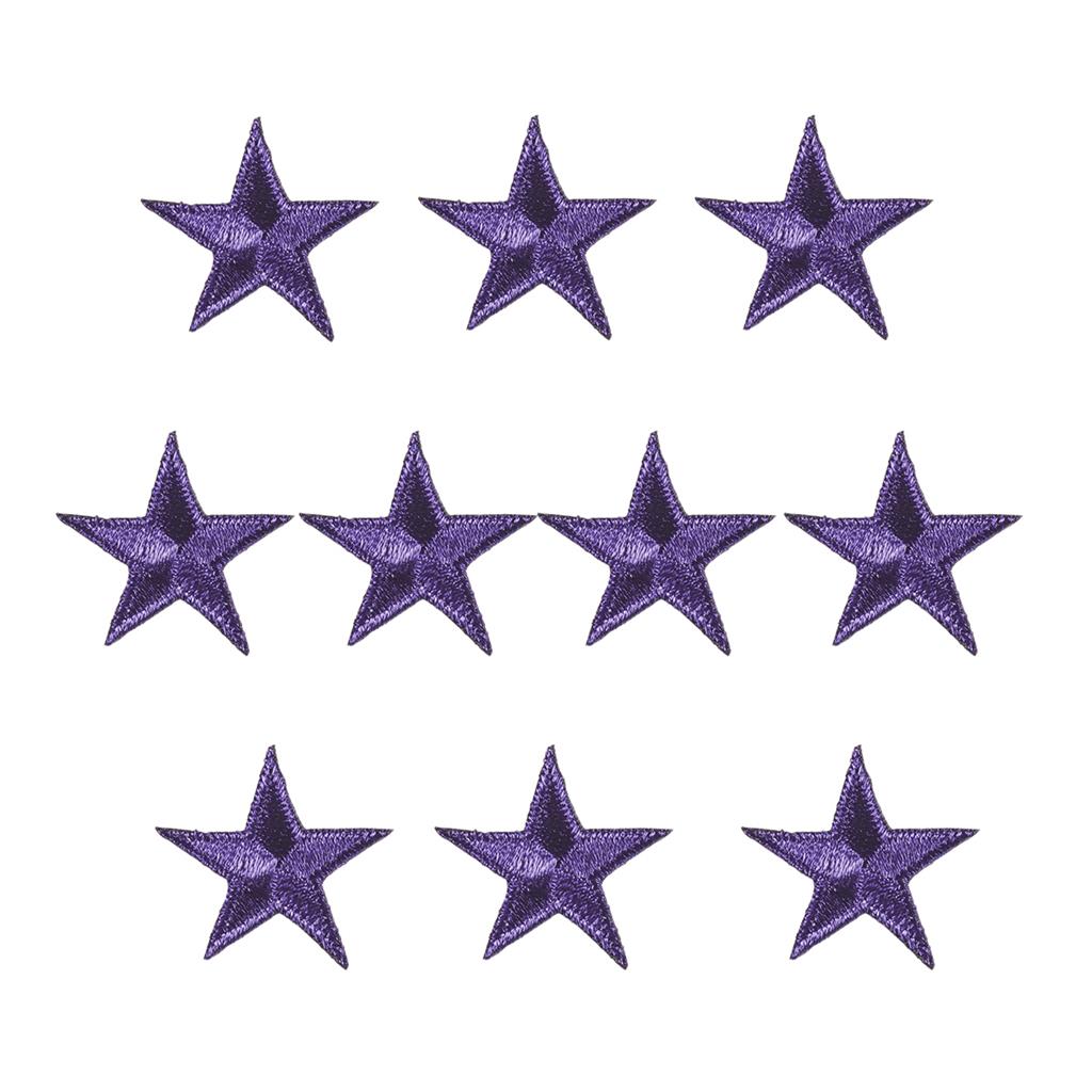Iron-On Star Patches - 10 Pack