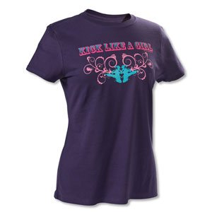 Kick Like a Girl Swirl Tee