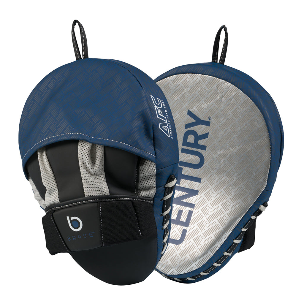 Brave Punch Mitt Pair - Silver/Navy