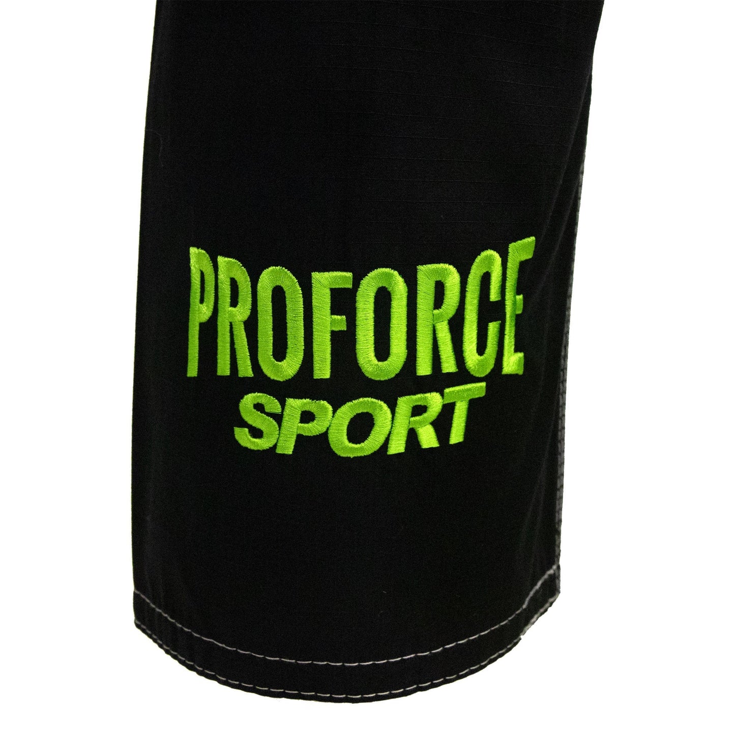 ProForce Sport Ripstop BJJ Pant w/ Neon Green logo