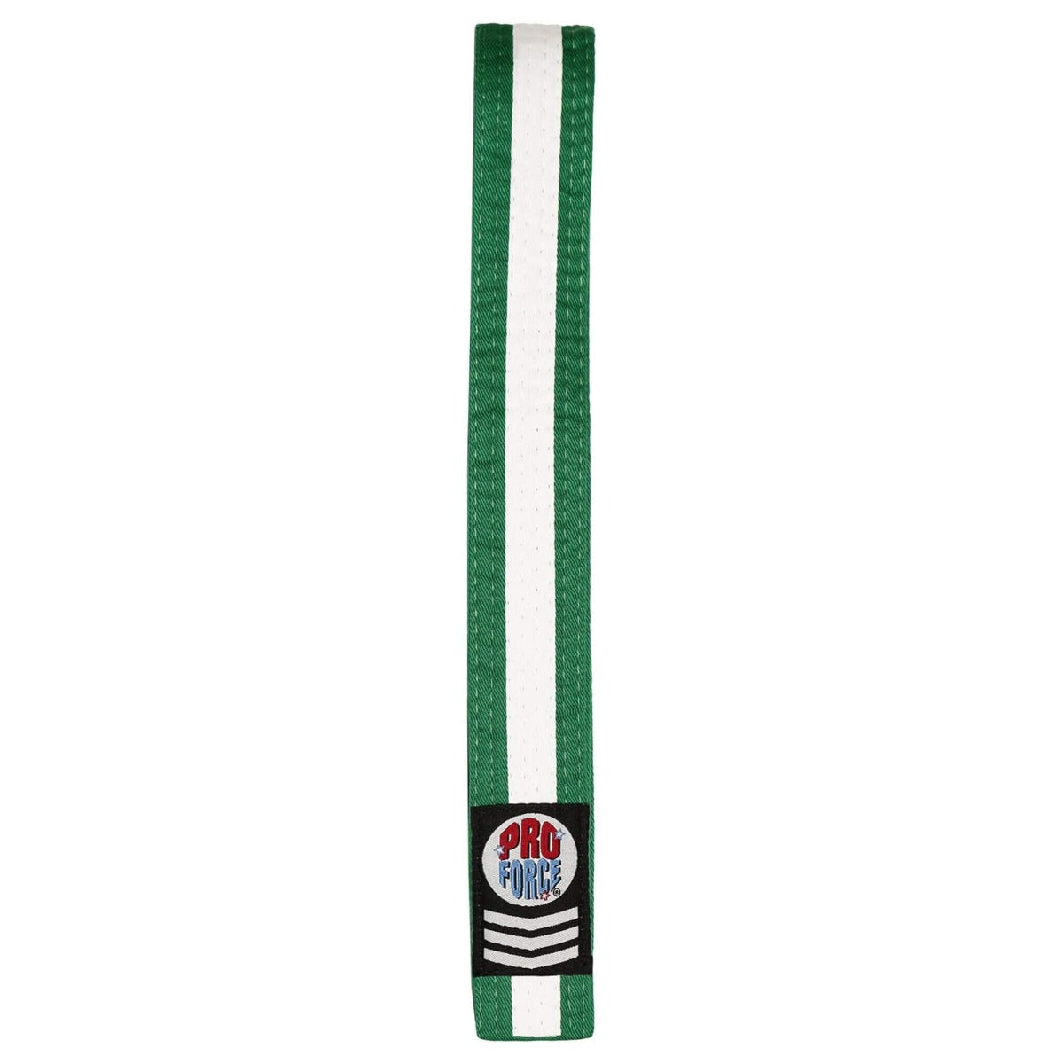 ProForce® 1.75" III Double Wrap White Stripe Karate Belt