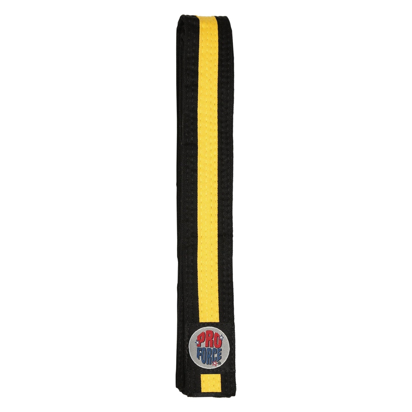 ProForce® II 1.5" Double Wrap Color Striped Black Karate Belt