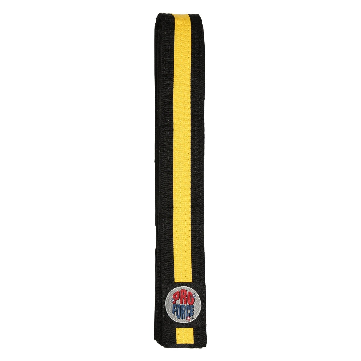 ProForce® II 1.5" Double Wrap Color Striped Black Karate Belt