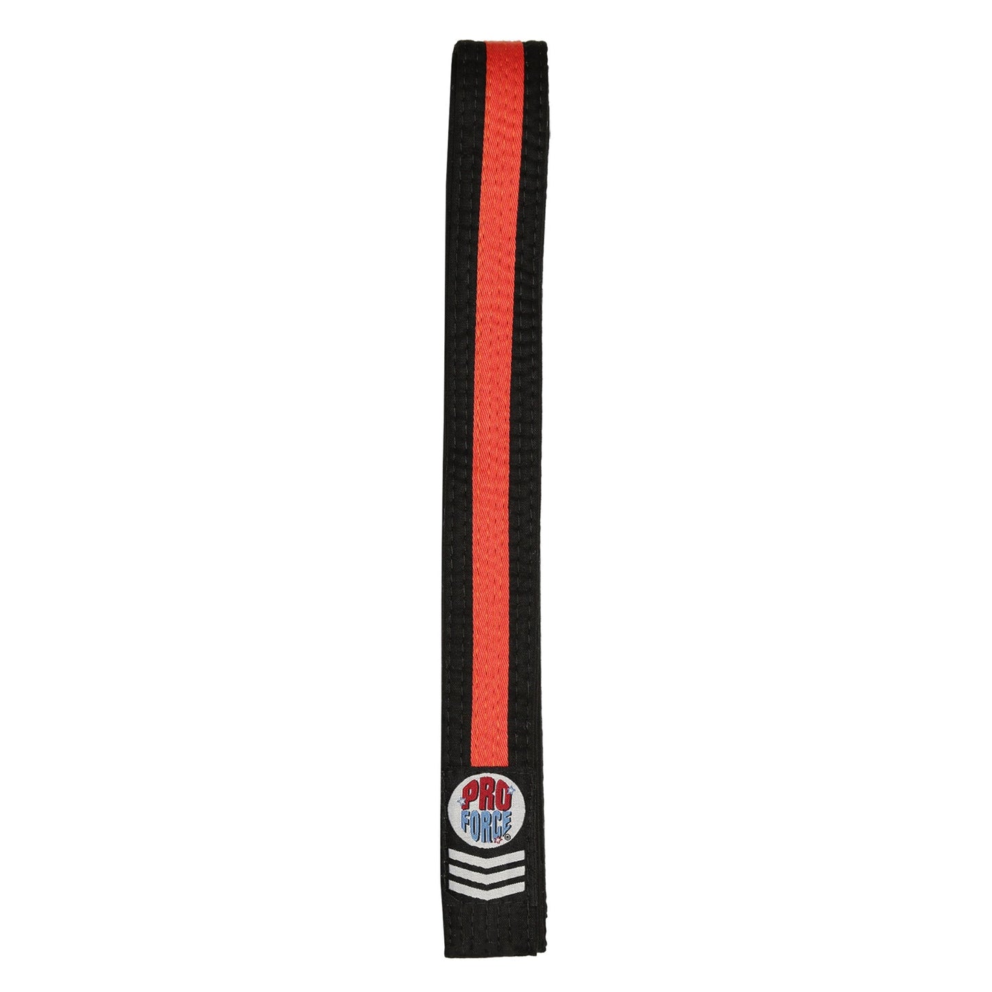ProForce® II 1.5" Double Wrap Color Striped Black Karate Belt