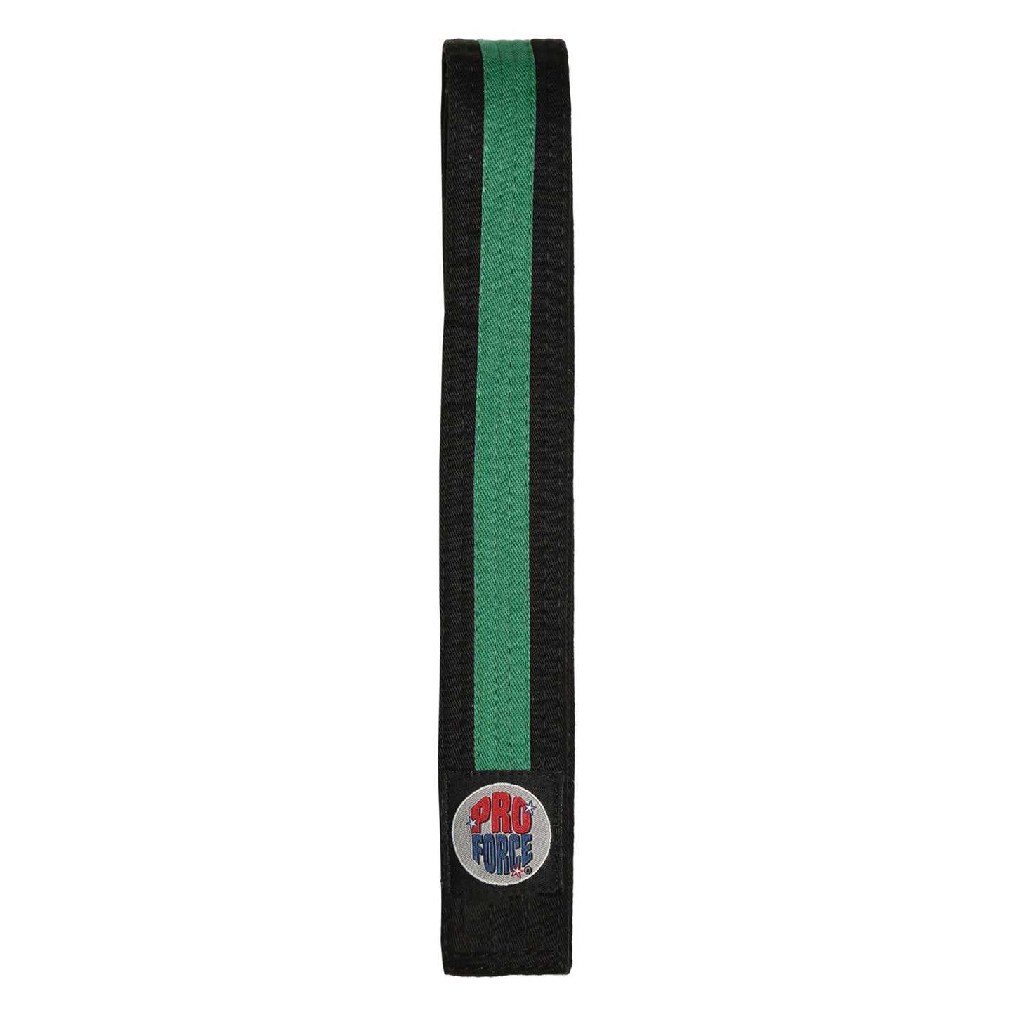 ProForce® II 1.5" Double Wrap Color Striped Black Karate Belt