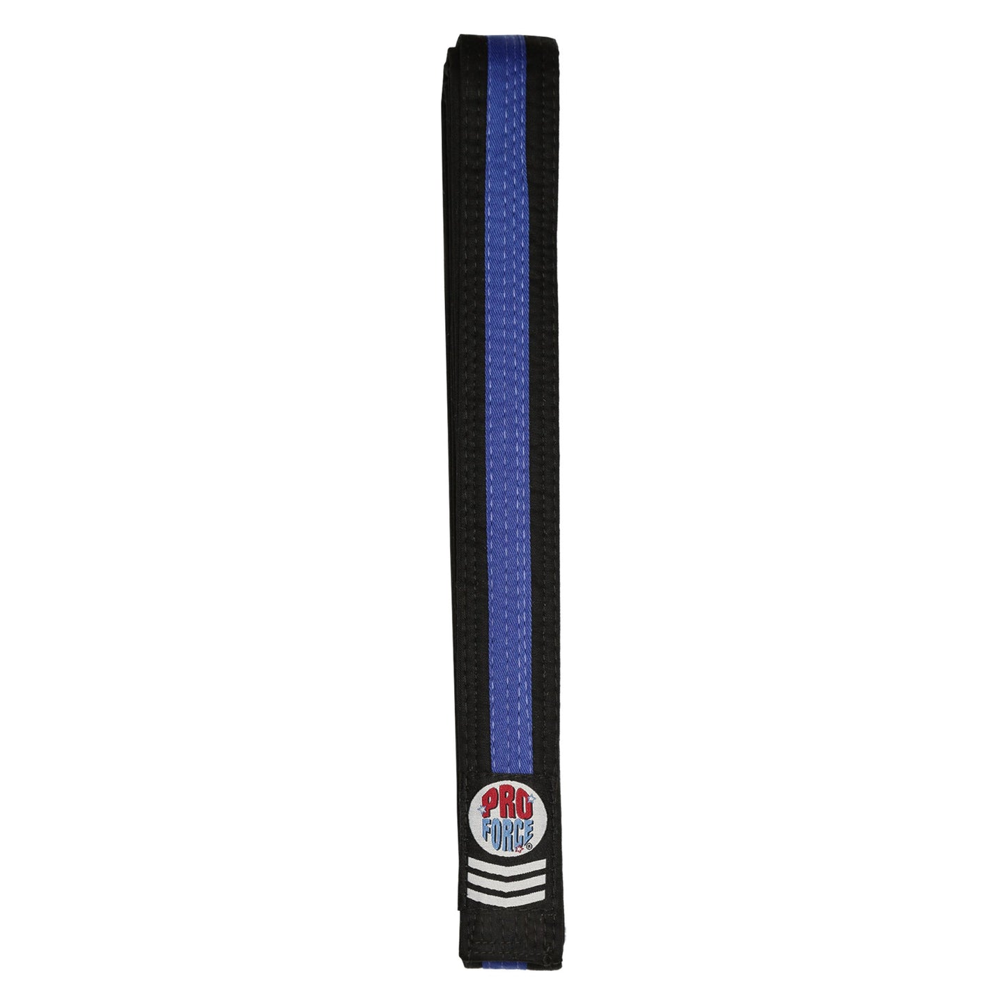 ProForce® II 1.5" Double Wrap Color Striped Black Karate Belt