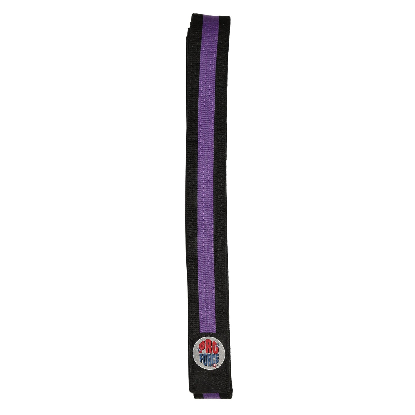 ProForce® II 1.5" Double Wrap Color Striped Black Karate Belt