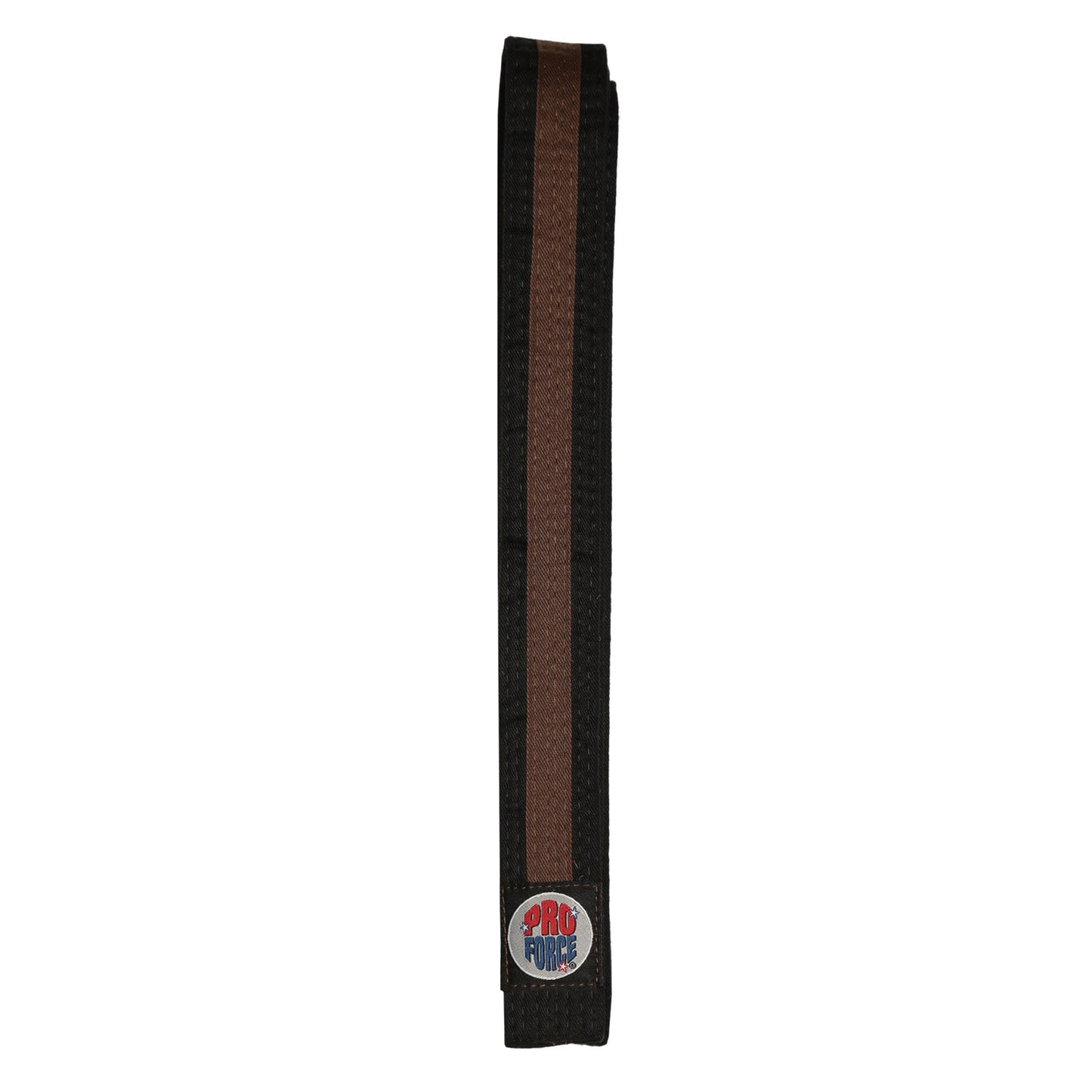 ProForce® II 1.5" Double Wrap Color Striped Black Karate Belt
