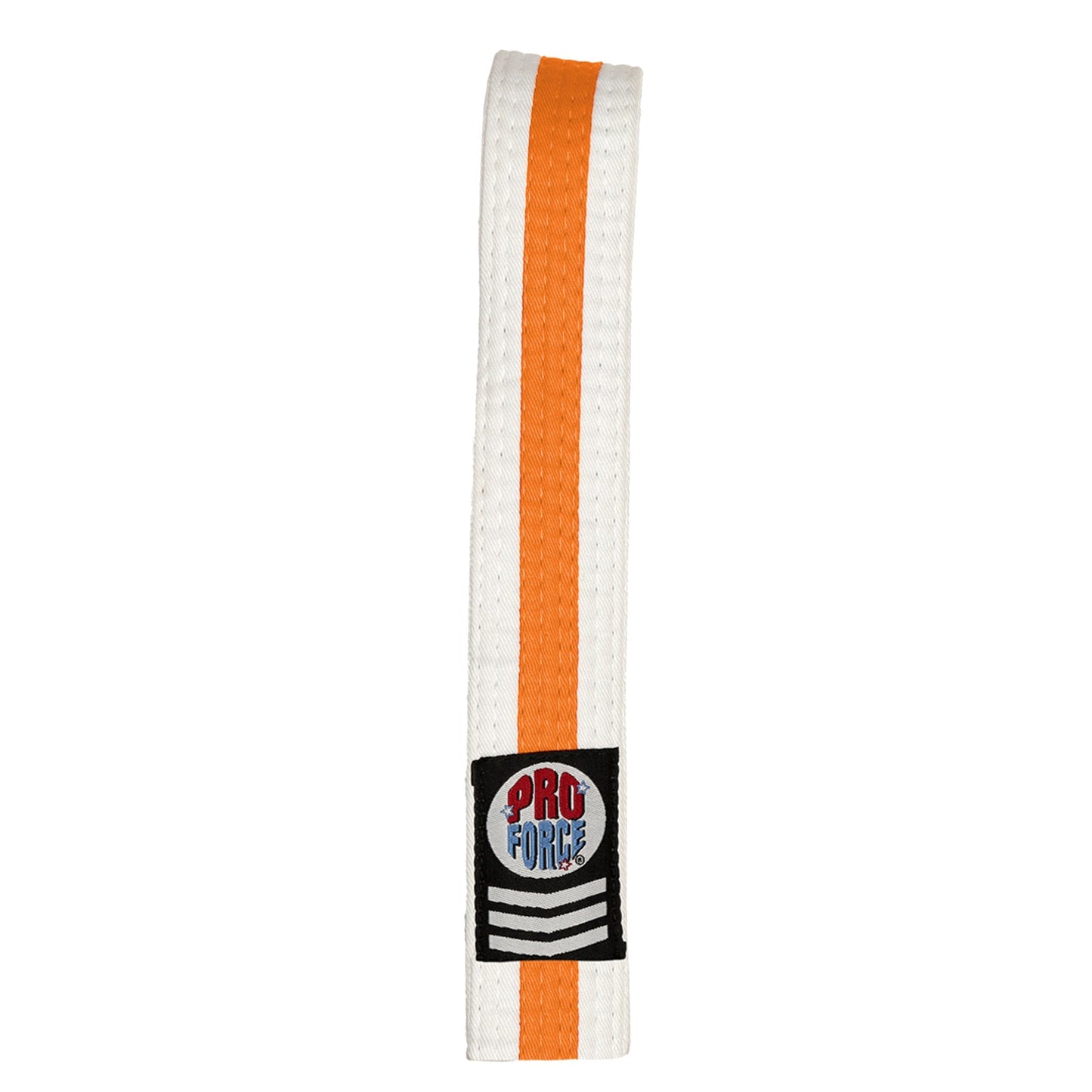 ProForce® II 1.5" Single Wrap Color Striped White Karate Belt