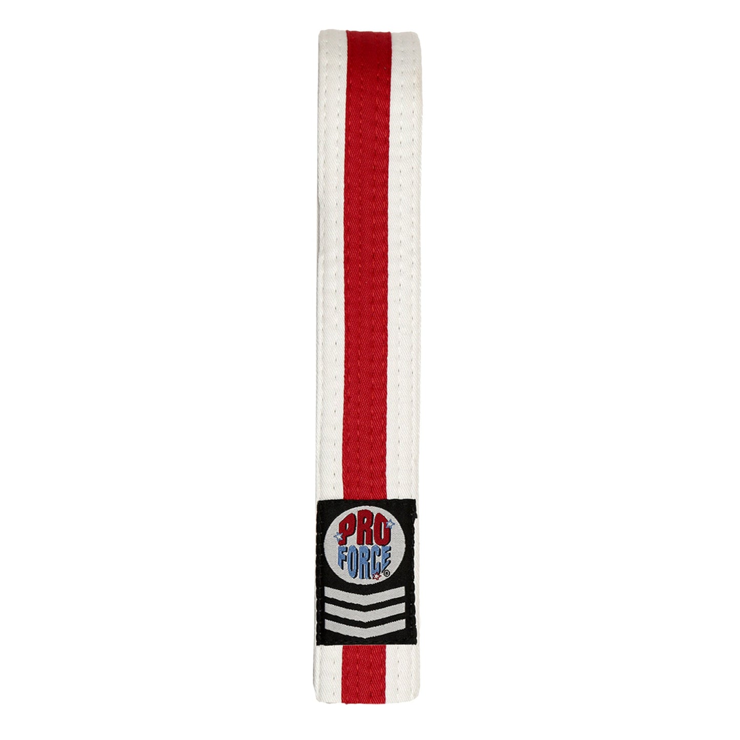 ProForce® II 1.5" Single Wrap Color Striped White Karate Belt