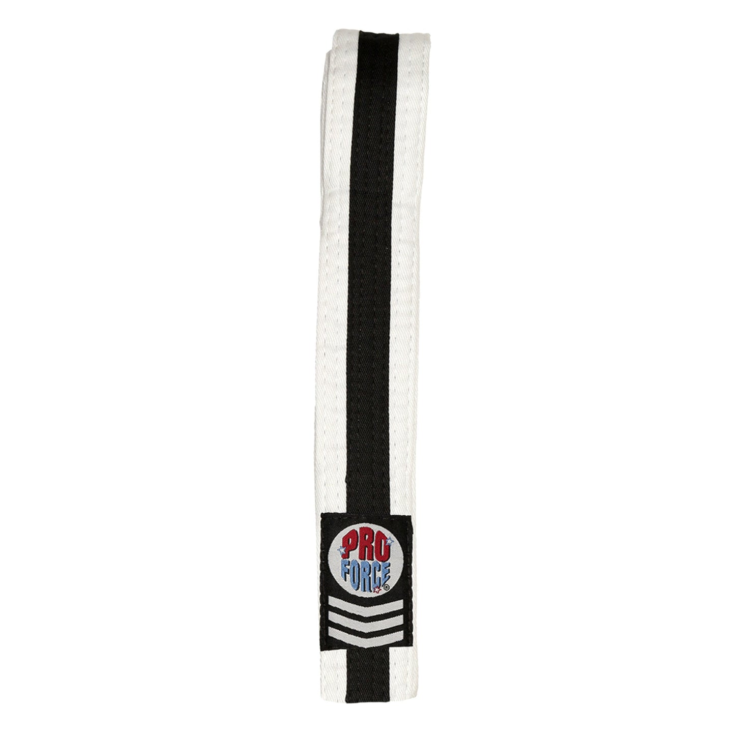 ProForce® II 1.5" Single Wrap Color Striped White Karate Belt