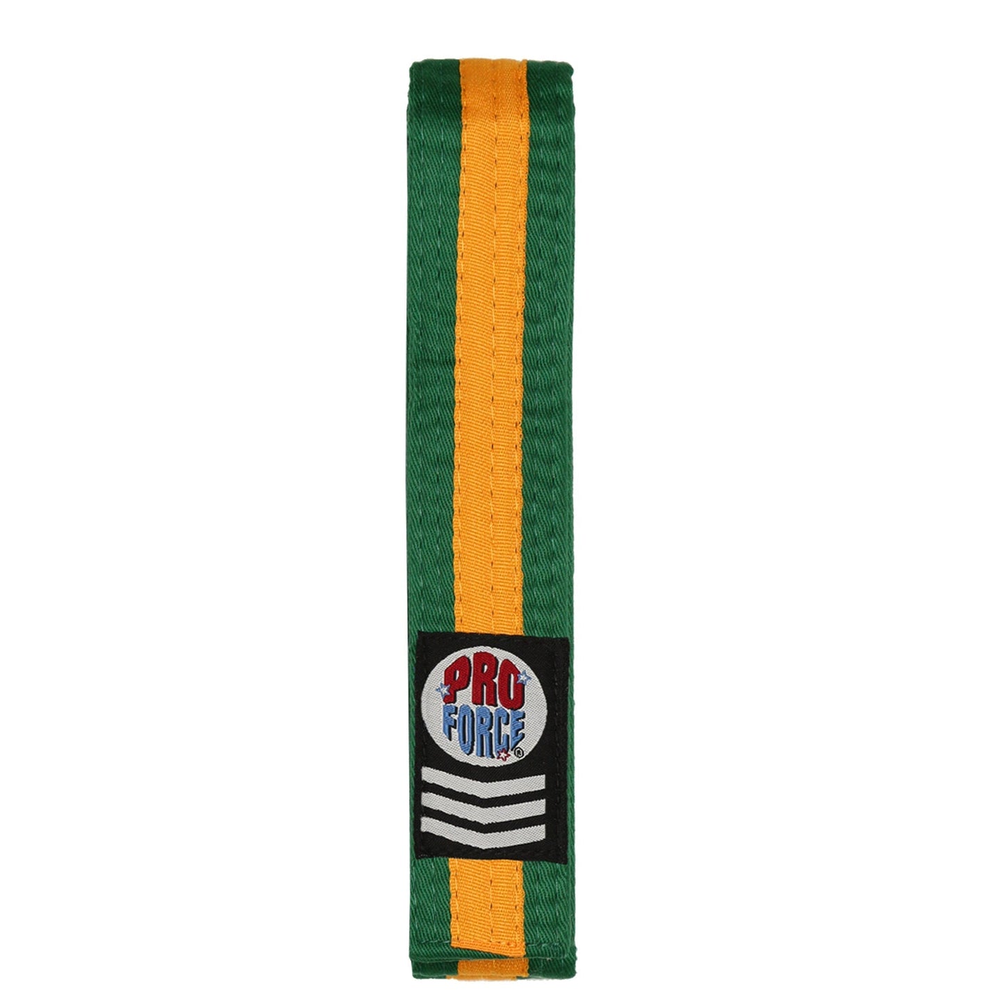 ProForce® 1.75" Single Wrap Gold Striped Karate Belt
