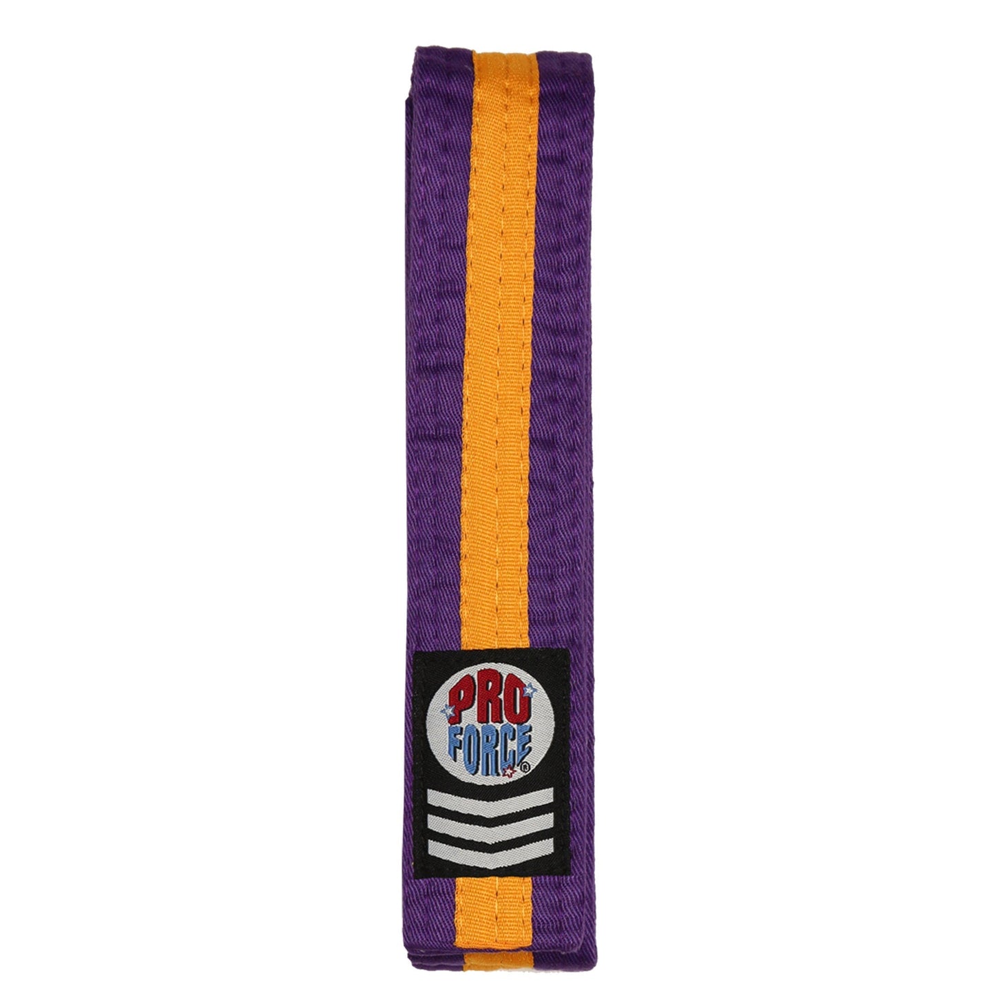 ProForce® 1.75" Single Wrap Gold Striped Karate Belt