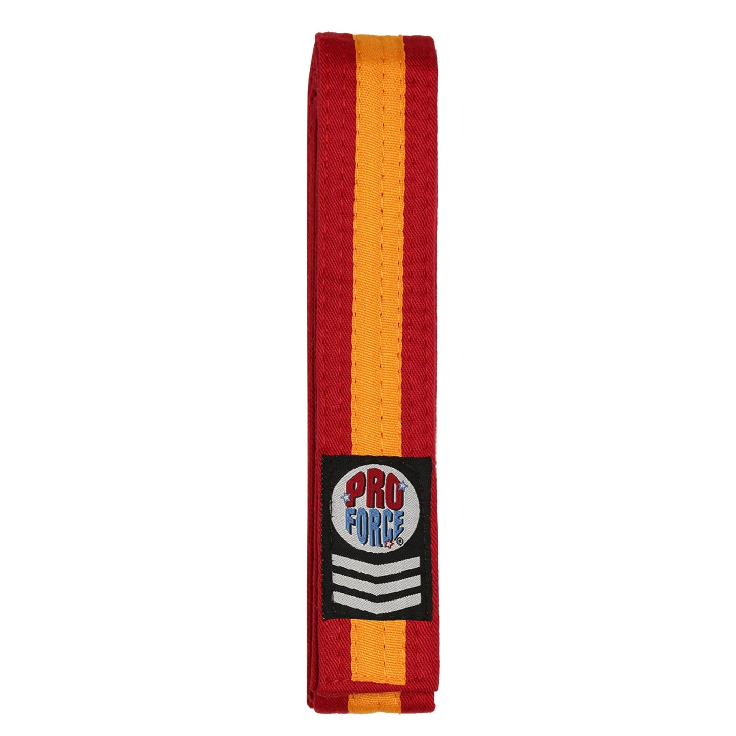 ProForce® 1.75" Single Wrap Gold Striped Karate Belt