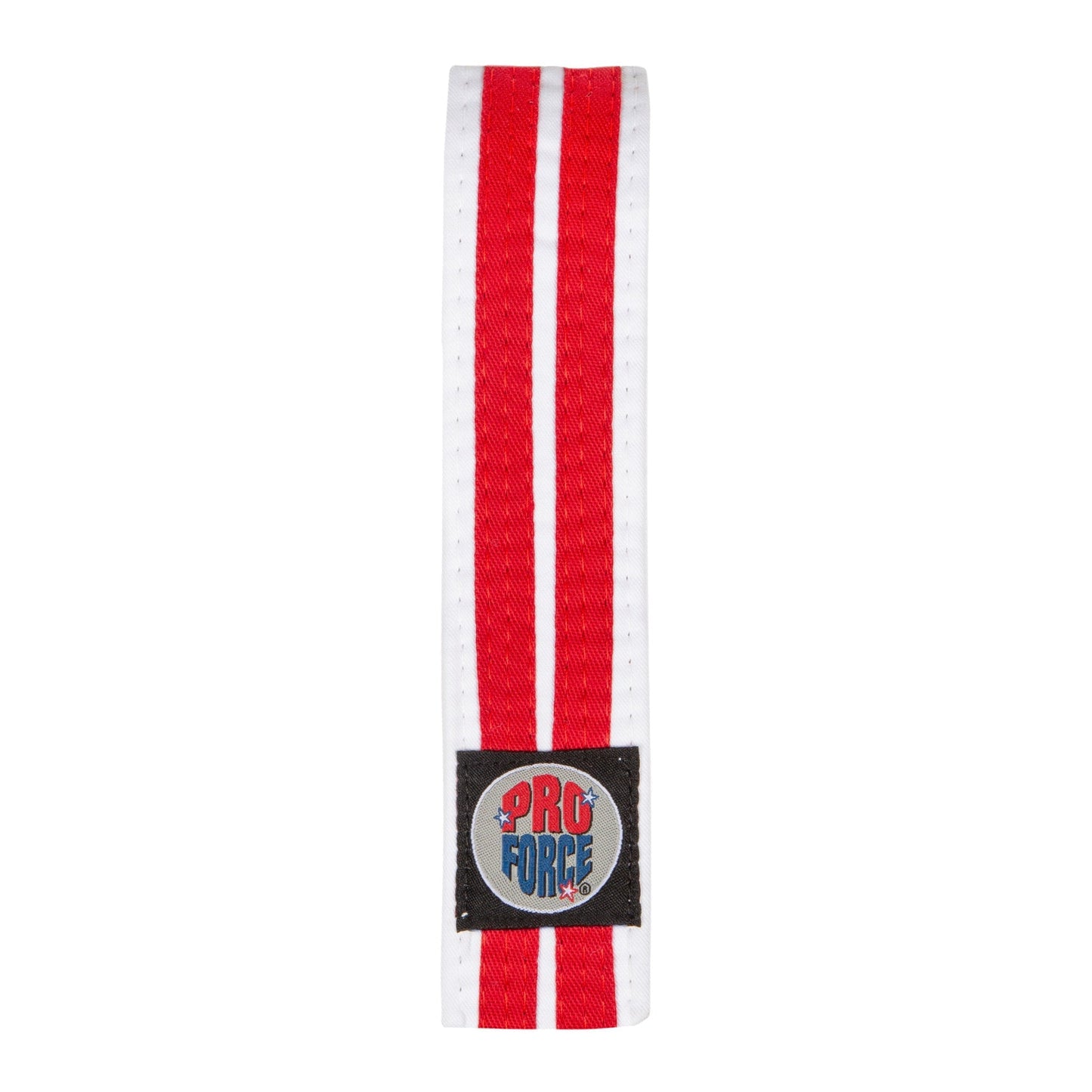 ProForce® 1.75'' Single Wrap 2 Stripe White Karate Belt