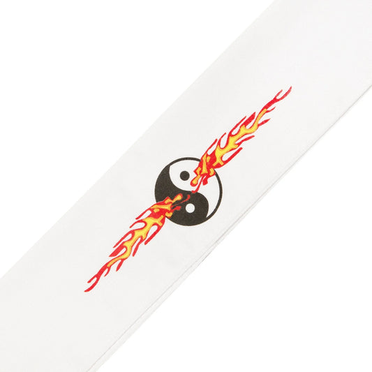 Tie-On Headband Yin Yang Flames