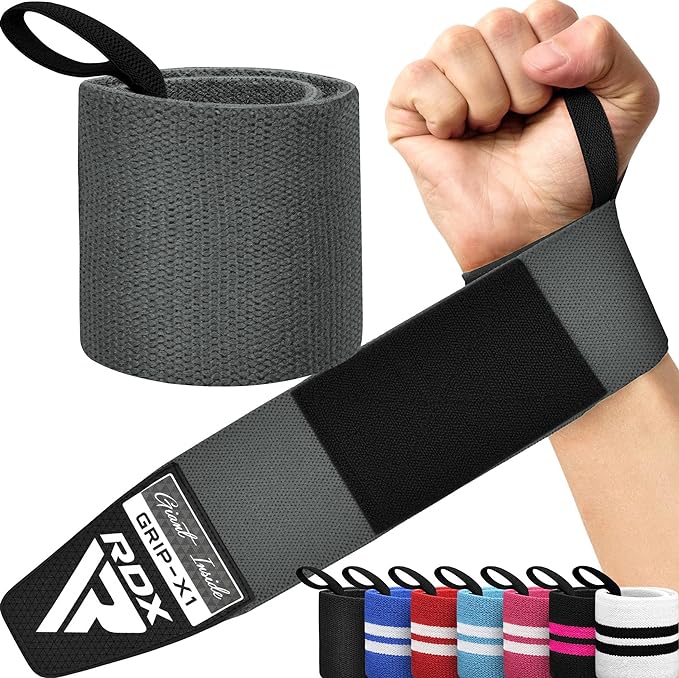 RDX W3 IPL USPA Approved Powerlifting Wrist Support Wraps with Thumb Loops OEKO-TEX Standard 100 certified