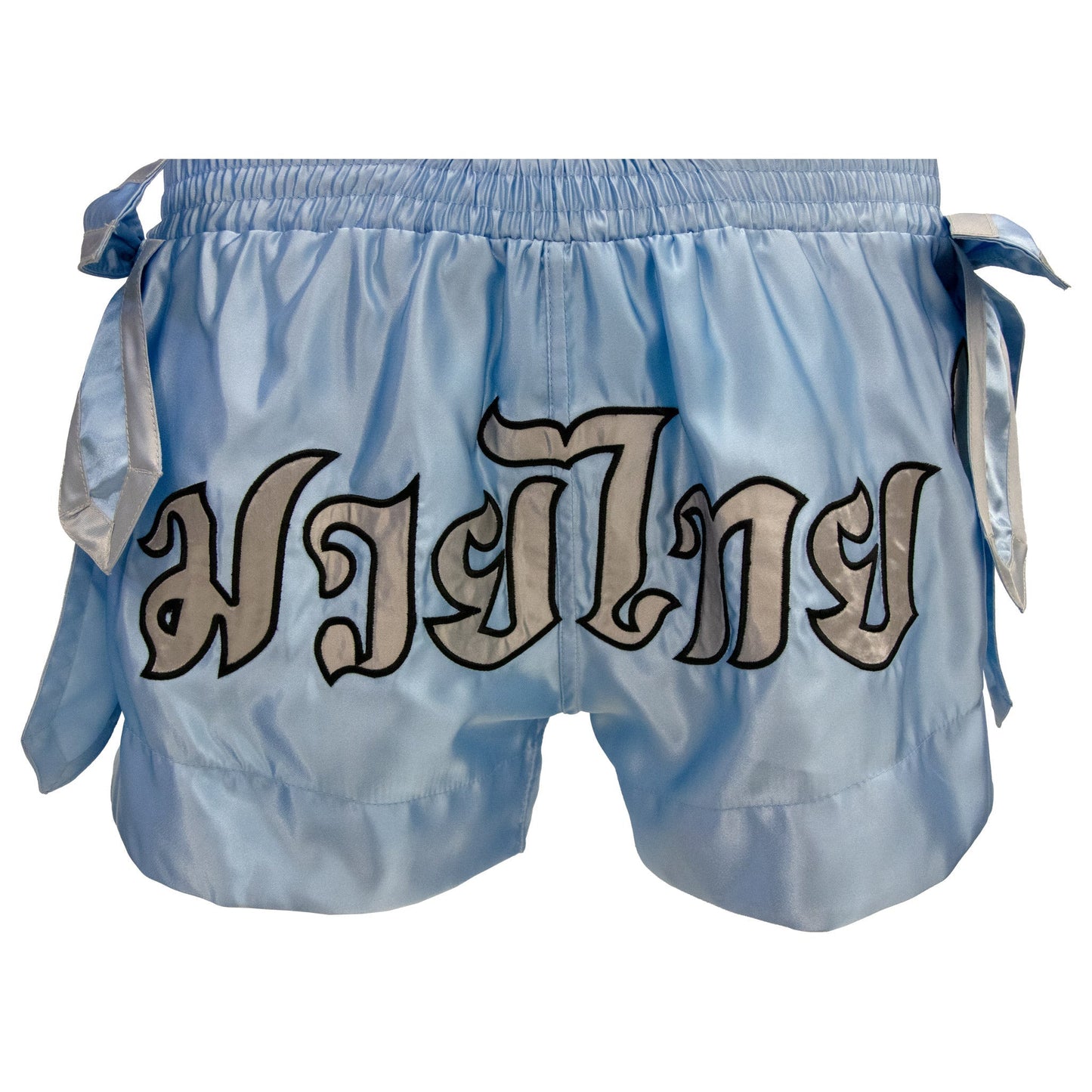 ProForce Sport® Angel Wing Muay Thai Shorts - w/ Light Blue Bows