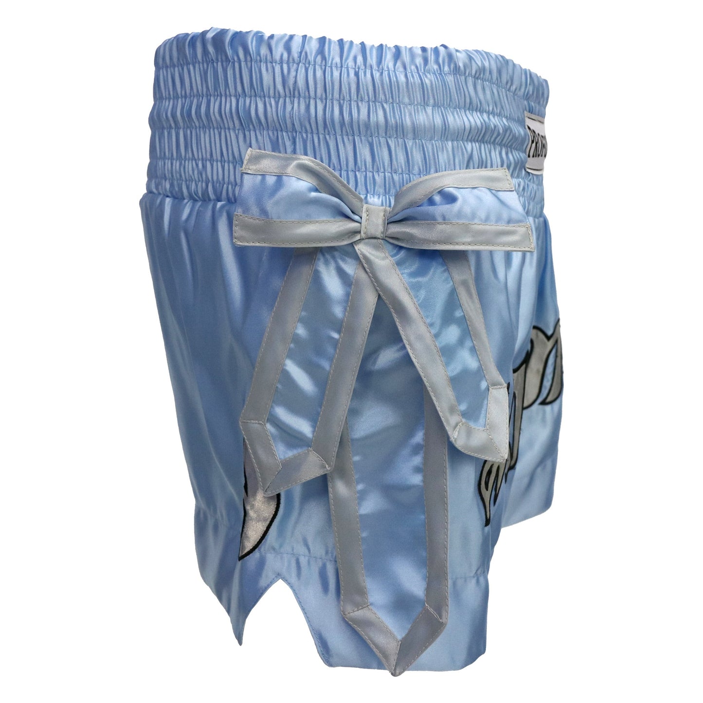 ProForce Sport® Angel Wing Muay Thai Shorts - w/ Light Blue Bows