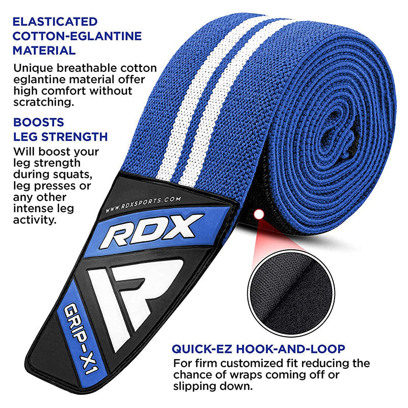 RDX K4 Weightlifting Knee Wraps OEKO-TEX® Standard 100 certified