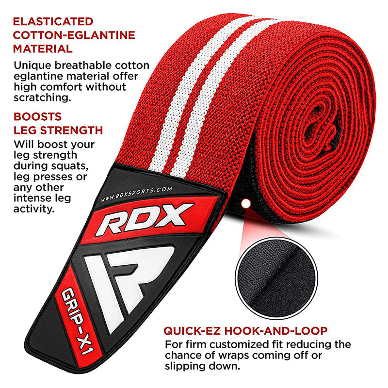 RDX K4 Weightlifting Knee Wraps OEKO-TEX® Standard 100 certified