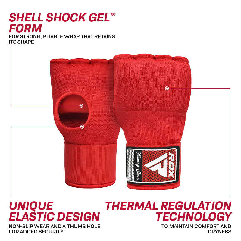 RDX IS Gel Padded Inner Gloves Hook & Loop Wrist Strap for Knuckle Protection OEKO-TEX® Standard 100 certified
