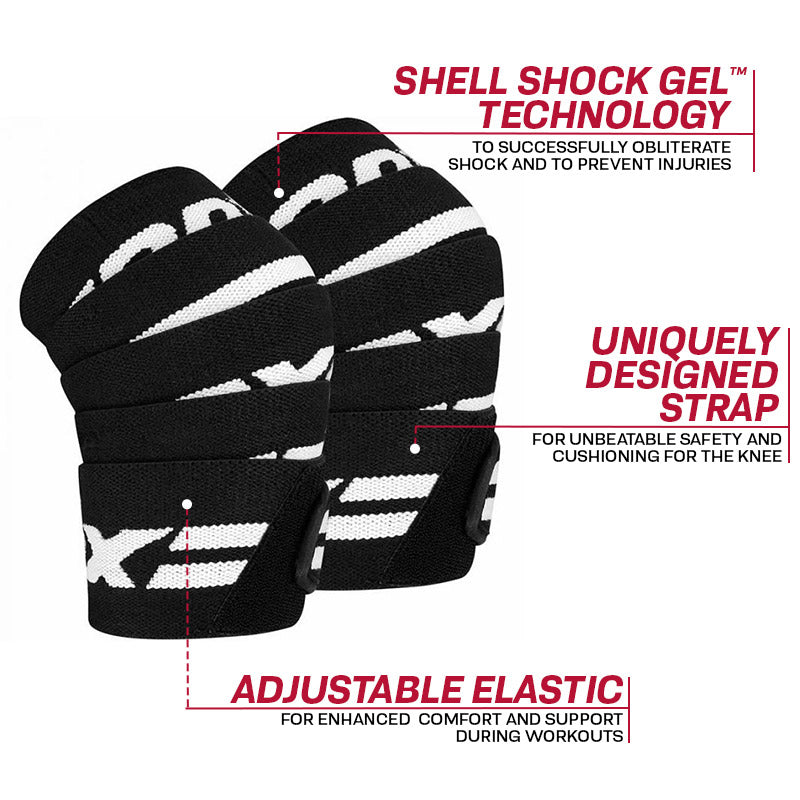RDX K2 Compression Knee Wraps OEKO-TEX Standard 100 certified