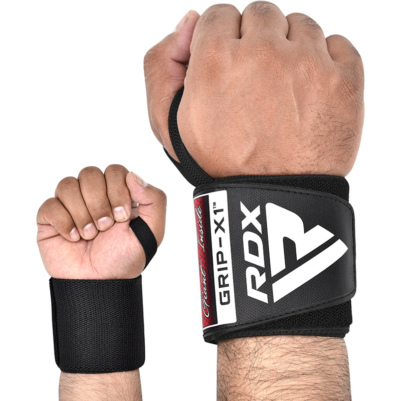 RDX W3 IPL USPA Approved Powerlifting Wrist Support Wraps with Thumb Loops OEKO-TEX Standard 100 certified