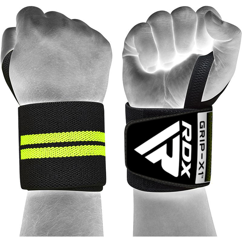 RDX W3 IPL USPA Approved Powerlifting Wrist Support Wraps with Thumb Loops OEKO-TEX Standard 100 certified