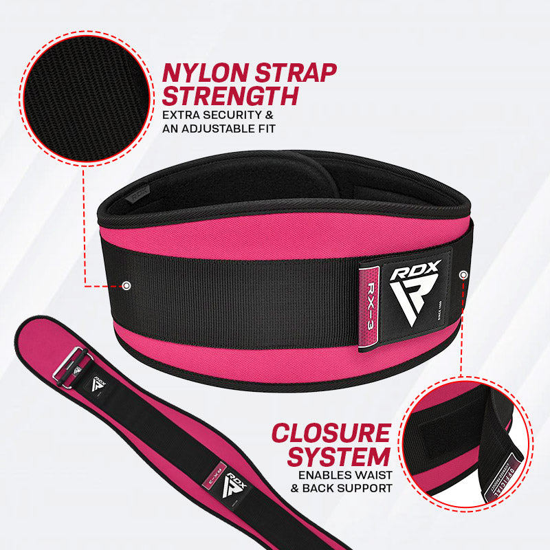 RDX X3 6 INCH Weightlifting Neoprene Gym Belt for Women
