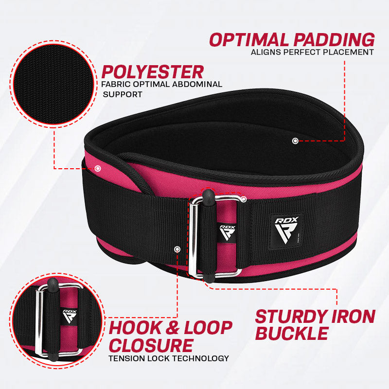 RDX X3 6 INCH Weightlifting Neoprene Gym Belt for Women
