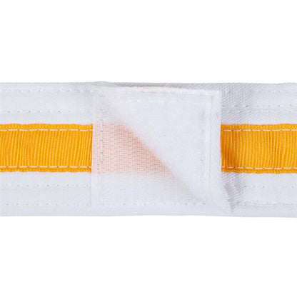 Adjustable Striped White Belt