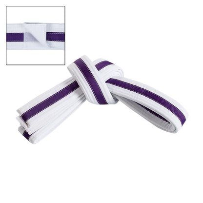 Adjustable Striped White Belt